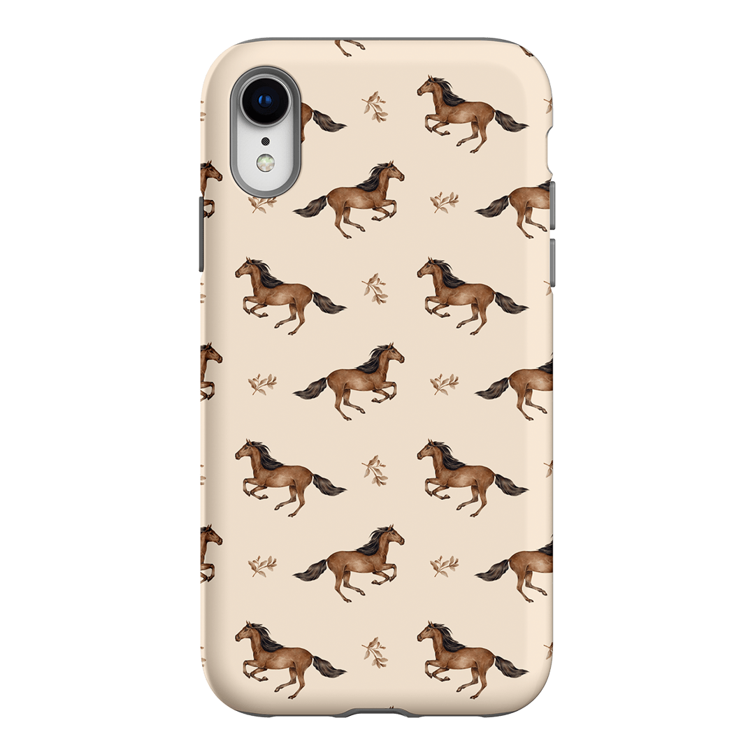 Running Horse Printed Phone Cases iPhone XR / Armoured by Kasiags Art - The Dairy