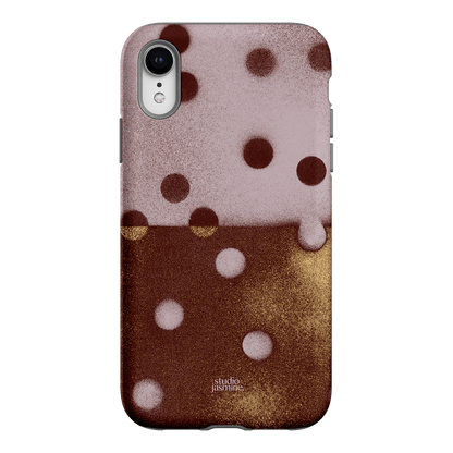 Rust Polka Dot Printed Phone Cases iPhone XR / Armoured by Jasmine Dowling - The Dairy