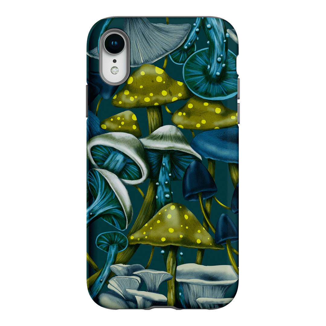 Shrooms Blue Printed Phone Cases iPhone XR / Armoured by Kelly Thompson - The Dairy