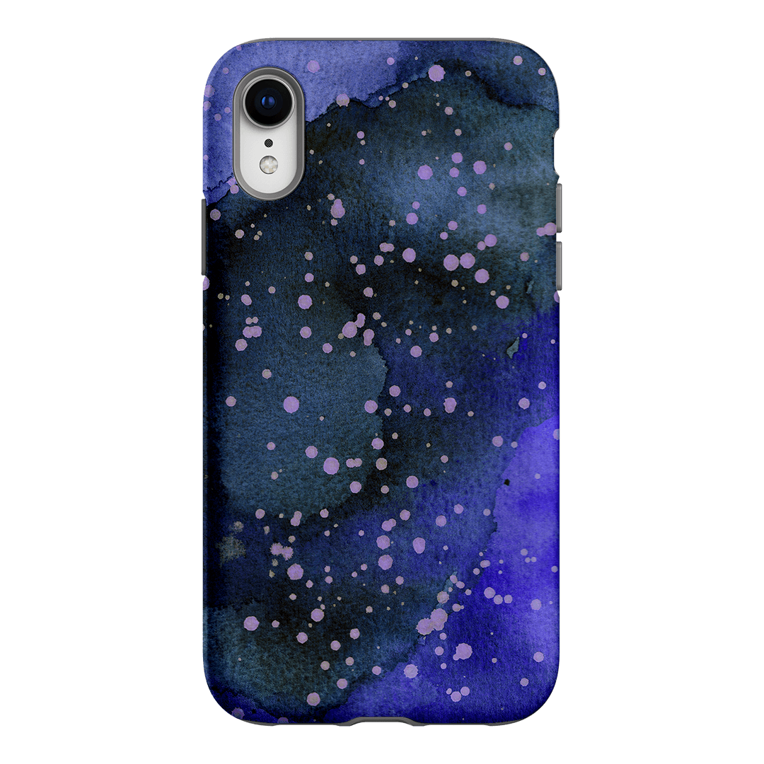 Spotty Navy Printed Phone Cases iPhone XR / Armoured by The Dairy - The Dairy