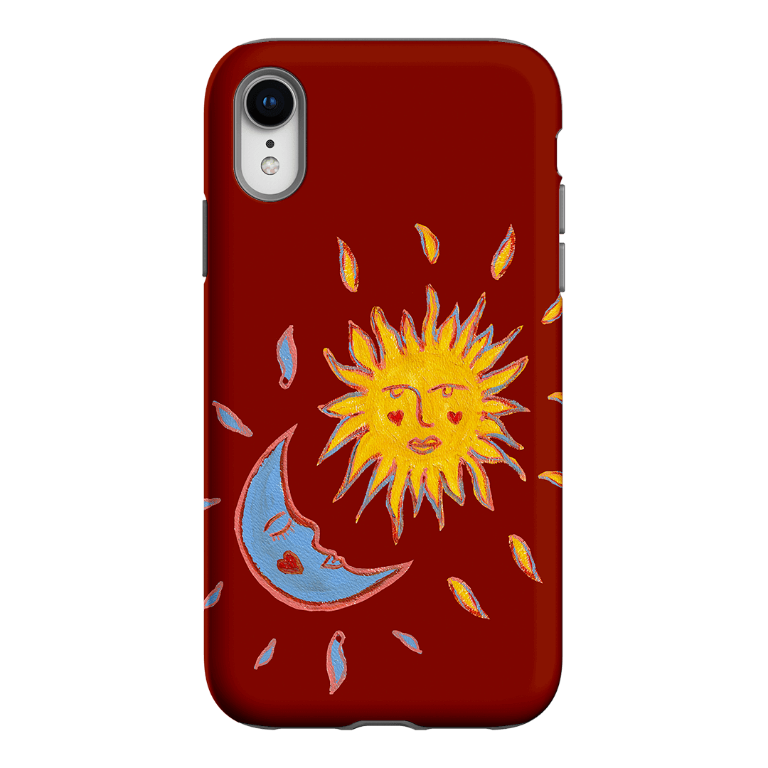Sun & Moon Red Printed Phone Cases iPhone XR / Armoured by BG. Studio - The Dairy