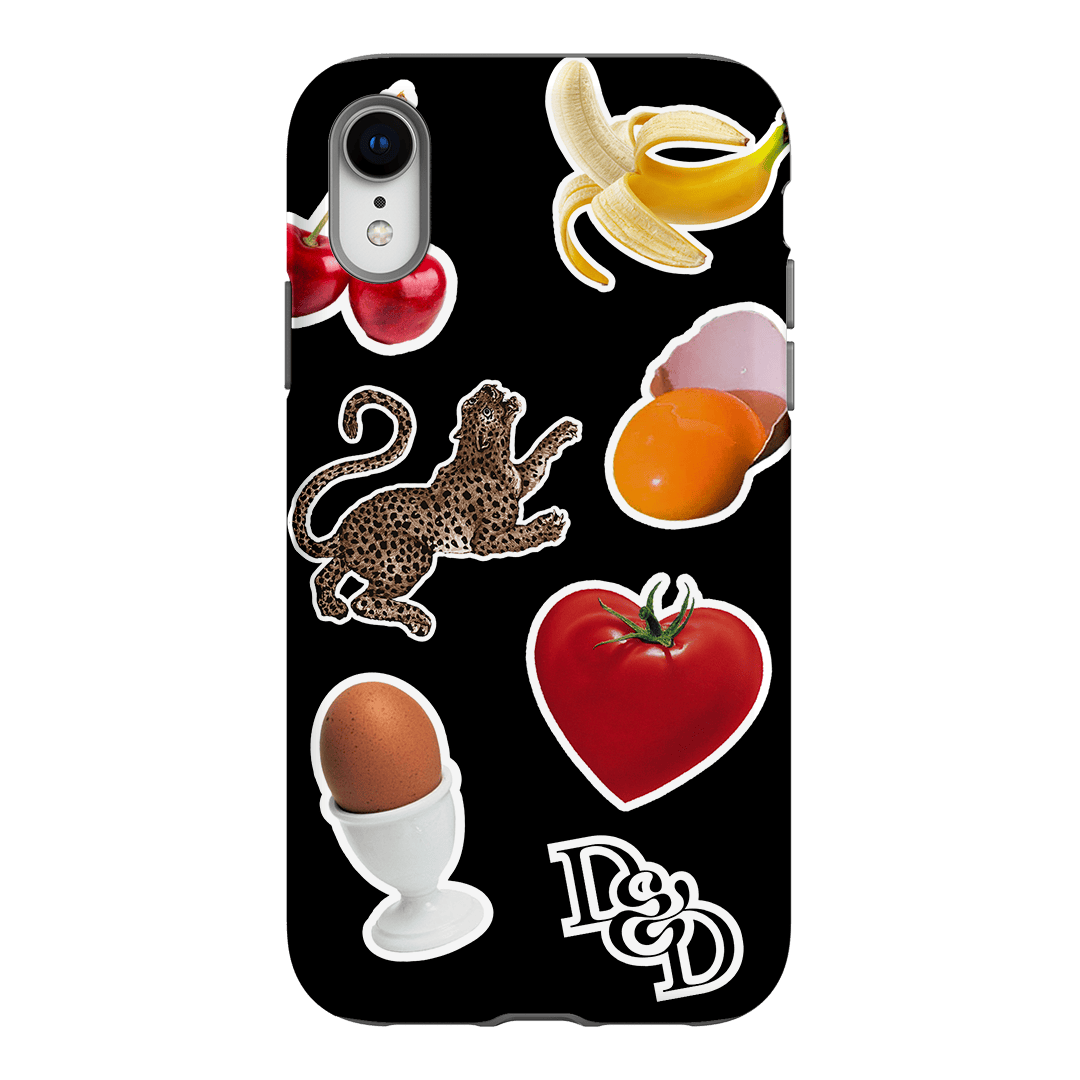 Sunday Stickers Black Printed Phone Cases iPhone XR / Armoured by Desmond & Dempsey - The Dairy