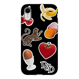 Sunday Stickers Black Printed Phone Cases iPhone XR / Armoured by Desmond & Dempsey - The Dairy