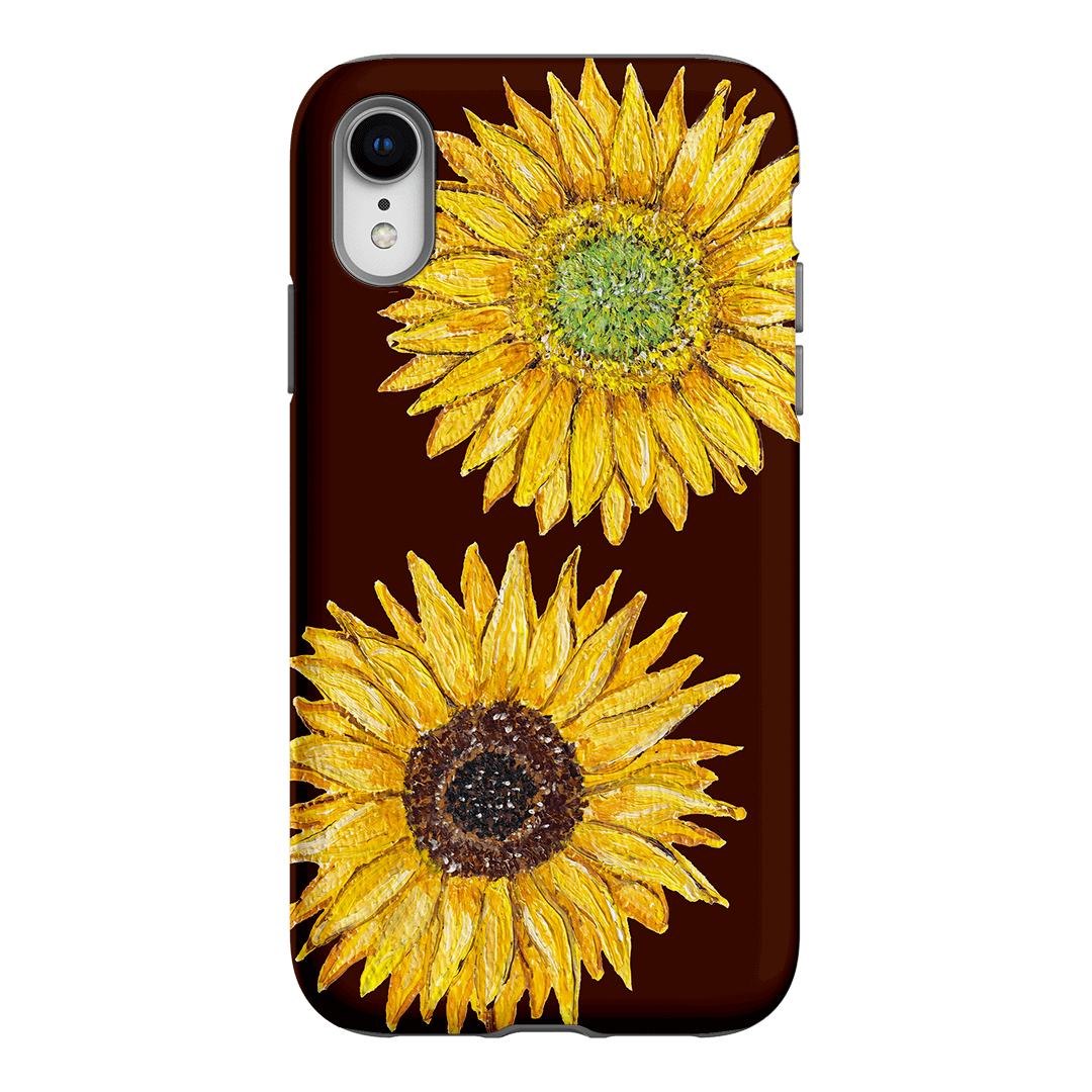 Sunflower Brown Printed Phone Cases iPhone XR / Armoured by BG. Studio - The Dairy