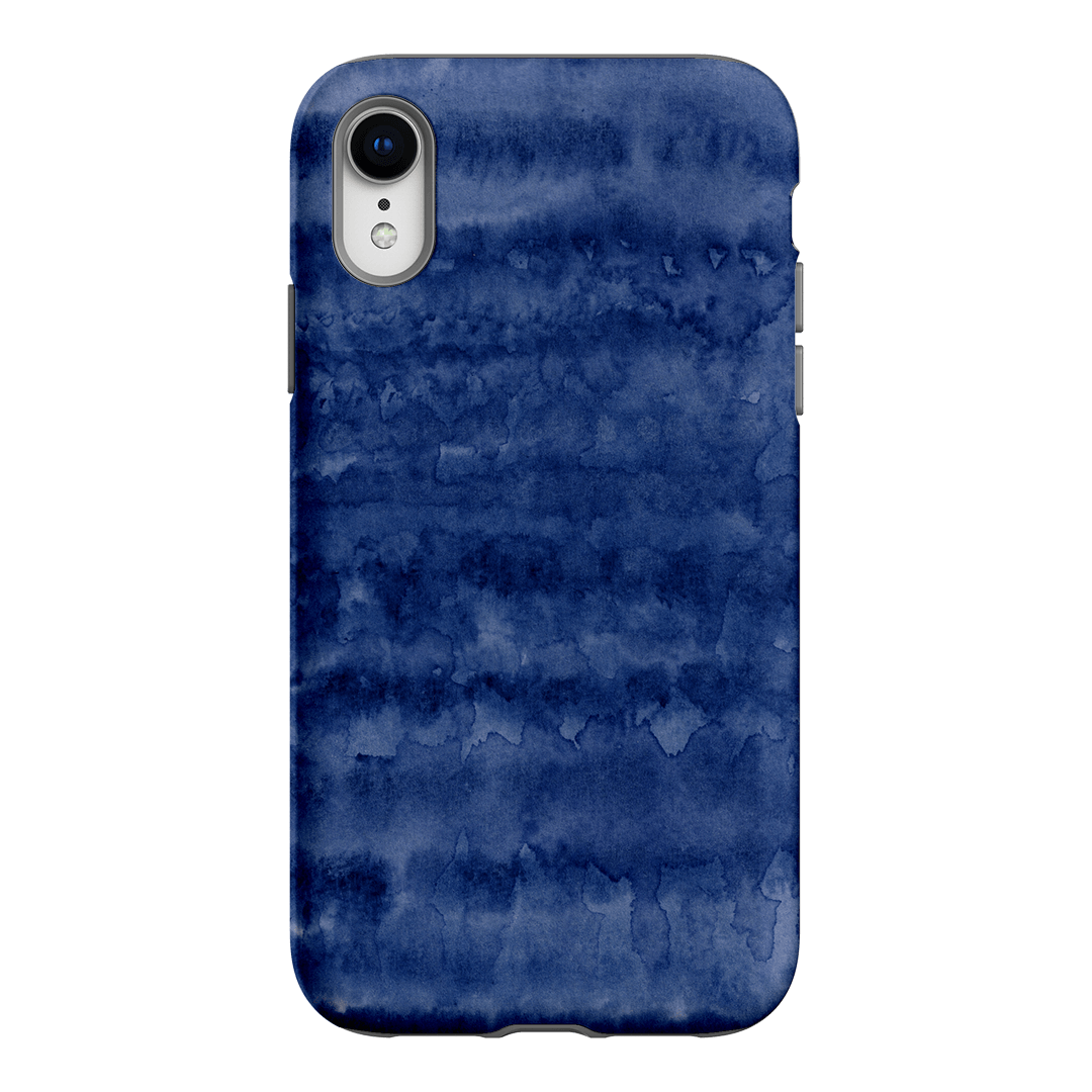 Watercolour Stripes Navy Printed Phone Cases iPhone XR / Armoured by The Dairy - The Dairy