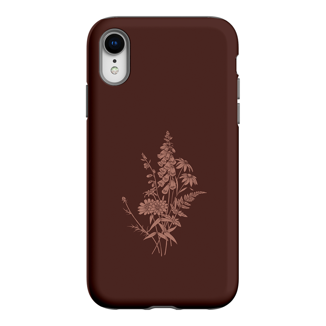Wildflowers Mocha Printed Phone Cases iPhone XR / Armoured by Typoflora - The Dairy