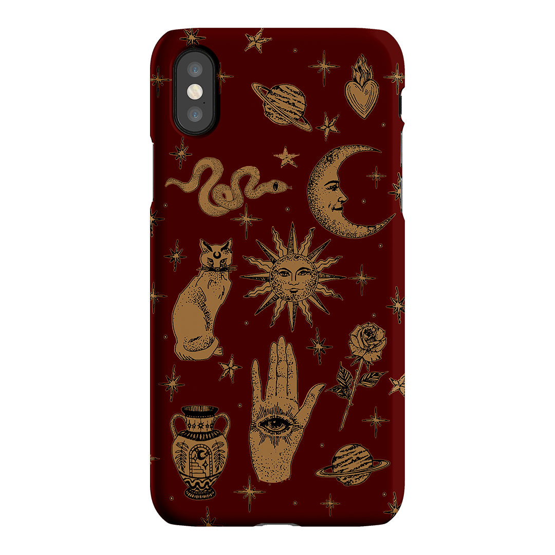 Astro Flash Red Printed Phone Cases iPhone XS / Snap by Veronica Tucker - The Dairy