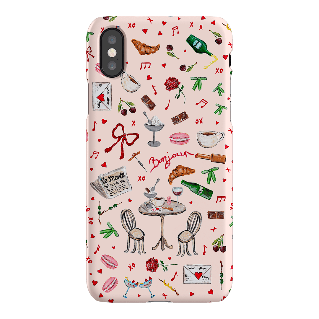 Bonjour Printed Phone Cases iPhone XS / Snap by BG. Studio - The Dairy
