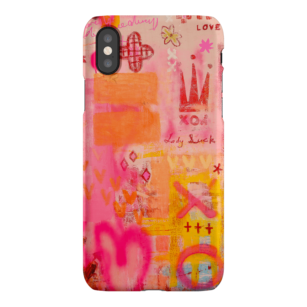 Lady Luck Printed Phone Cases iPhone XS / Snap by Jackie Green - The Dairy
