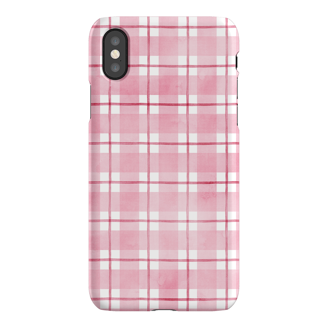 Musk Checker Printed Phone Cases iPhone XS / Snap by Oak Meadow - The Dairy