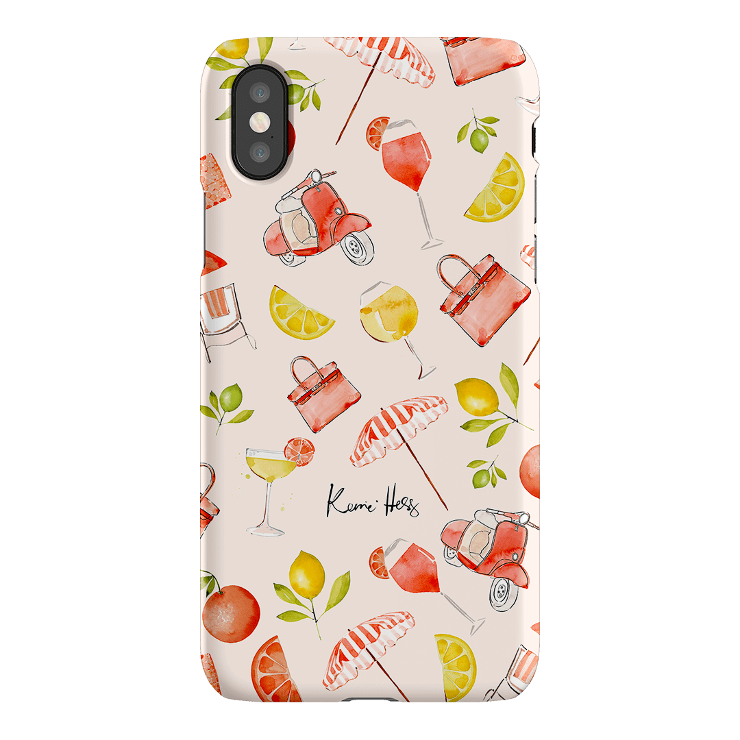 Positano Printed Phone Cases iPhone XS / Snap by Kerrie Hess - The Dairy