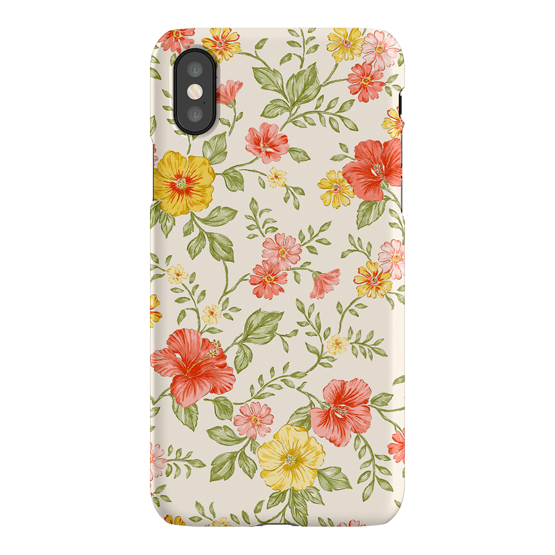 Hibiscus Printed Phone Cases iPhone XS / Snap by Oak Meadow - The Dairy