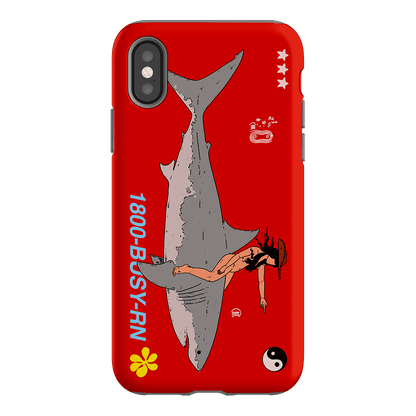1800-Busy Rn in Red Printed Phone Cases iPhone XS / Armoured by Easty Beasty - The Dairy