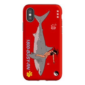 1800-Busy Rn in Red Printed Phone Cases iPhone XS / Armoured by Easty Beasty - The Dairy