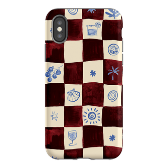 Afternoon Mezze Maroon Printed Phone Cases iPhone XS / Armoured by Charlie Taylor - The Dairy