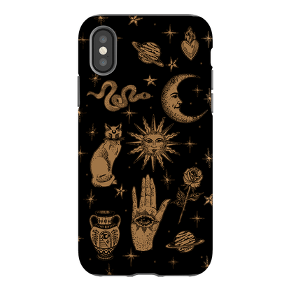 Astro Flash Noir Printed Phone Cases iPhone XS / Armoured by Veronica Tucker - The Dairy