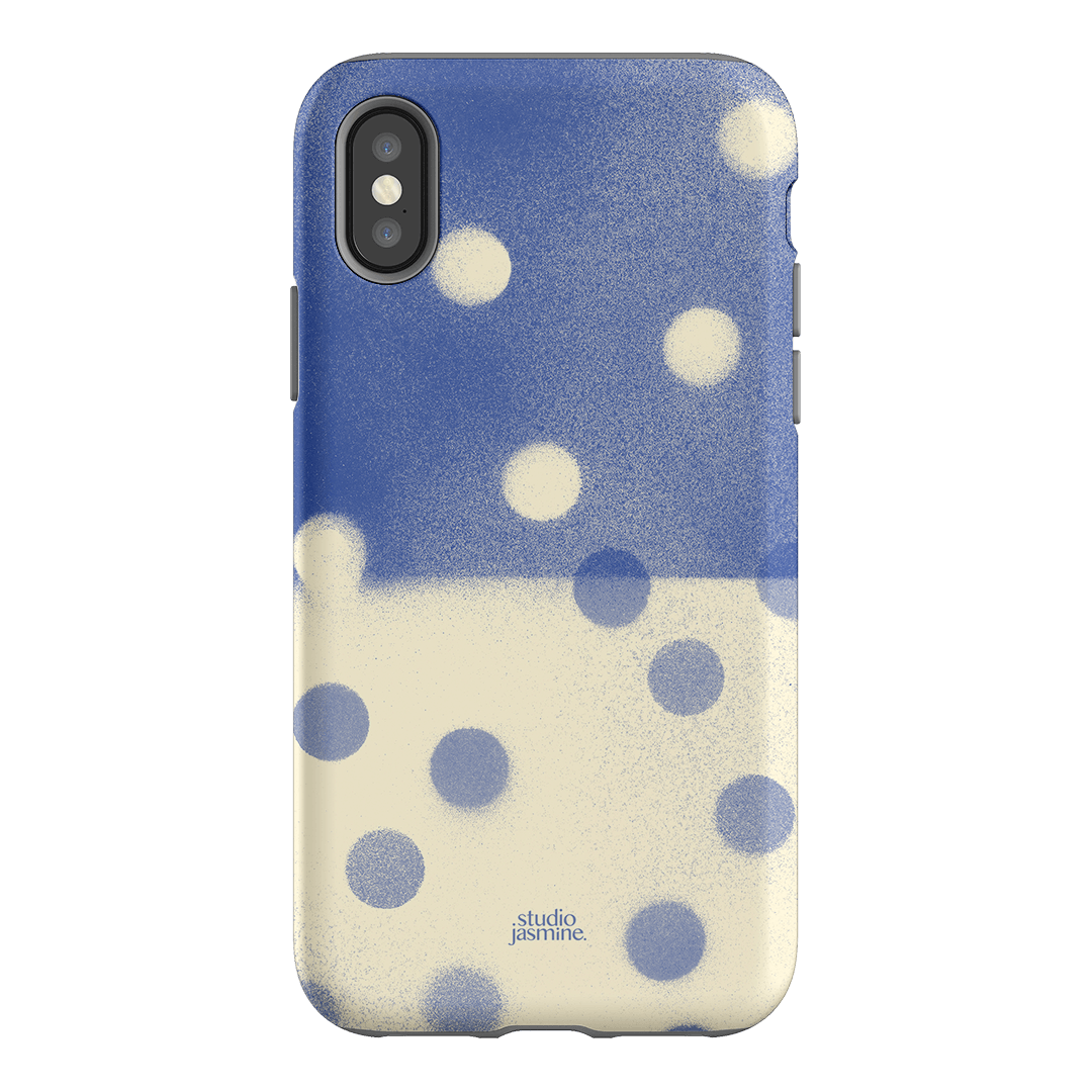 Bleu Polka Dot Printed Phone Cases iPhone XS / Armoured by Jasmine Dowling - The Dairy
