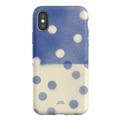 Bleu Polka Dot Printed Phone Cases iPhone XS / Armoured by Jasmine Dowling - The Dairy
