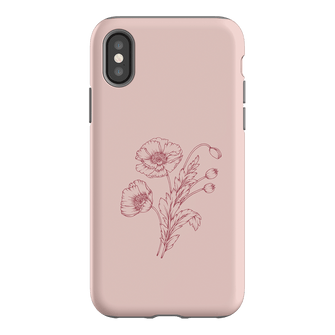 Blush Poppies Printed Phone Cases iPhone XS / Armoured by Typoflora - The Dairy