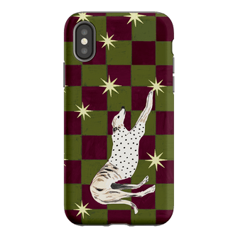 Check Greyhound Green Printed Phone Cases iPhone XS / Armoured by Lisa Hu - The Dairy