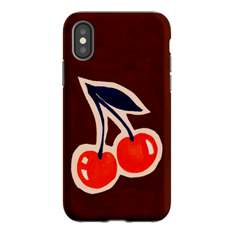 Cherries Printed Phone Cases iPhone XS / Armoured by Studio Bon - The Dairy
