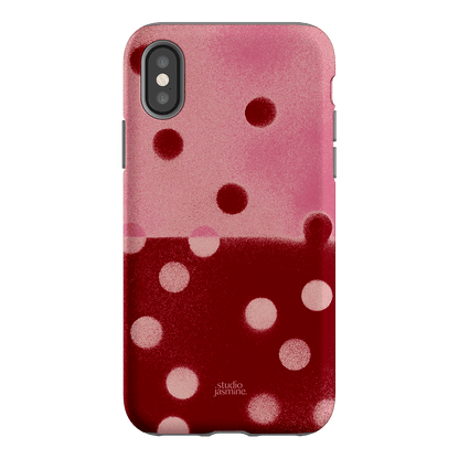 Cherry Polka Dot Printed Phone Cases iPhone XS / Armoured by Jasmine Dowling - The Dairy