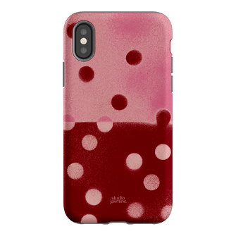 Cherry Polka Dot Printed Phone Cases iPhone XS / Armoured by Jasmine Dowling - The Dairy