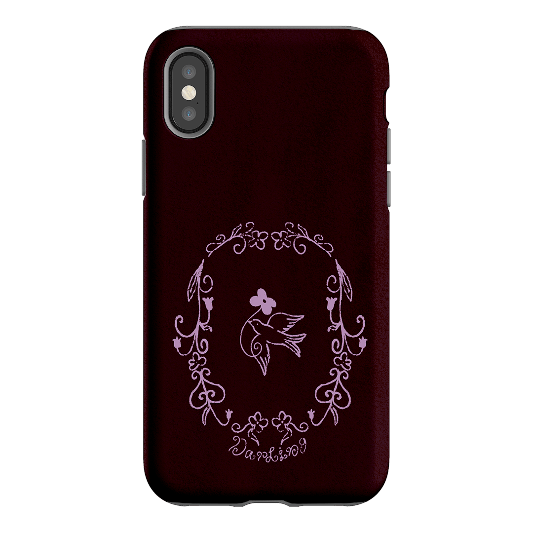 Darling Burgundy Printed Phone Cases by The Dairy - The Dairy