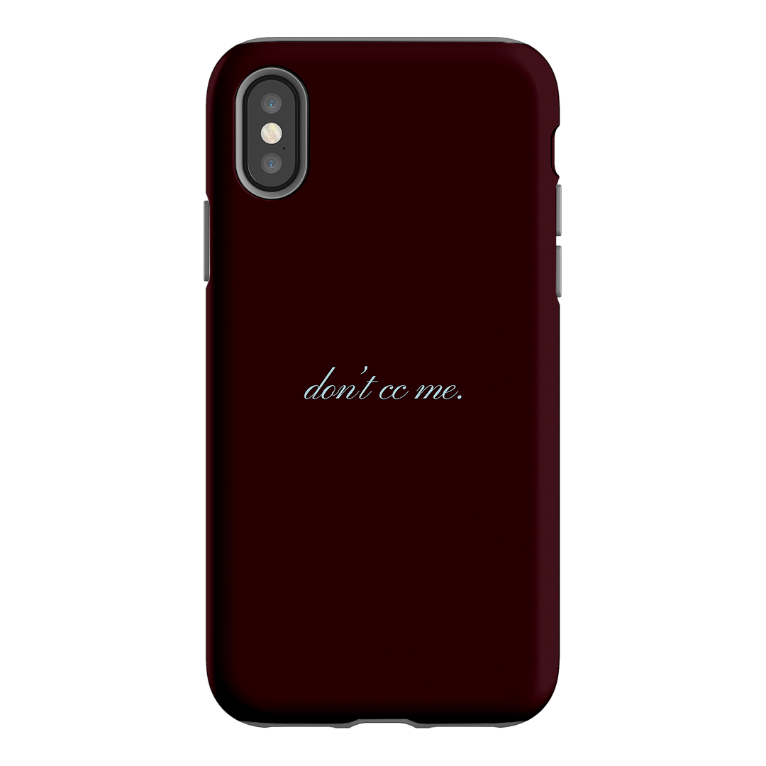 Don't CC Me Fancy Printed Phone Cases iPhone XS / Armoured by The Dairy - The Dairy