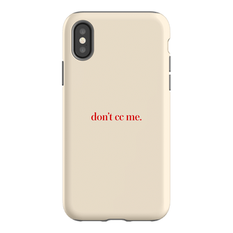 Don't CC Me Red Printed Phone Cases iPhone XS / Armoured by The Dairy - The Dairy