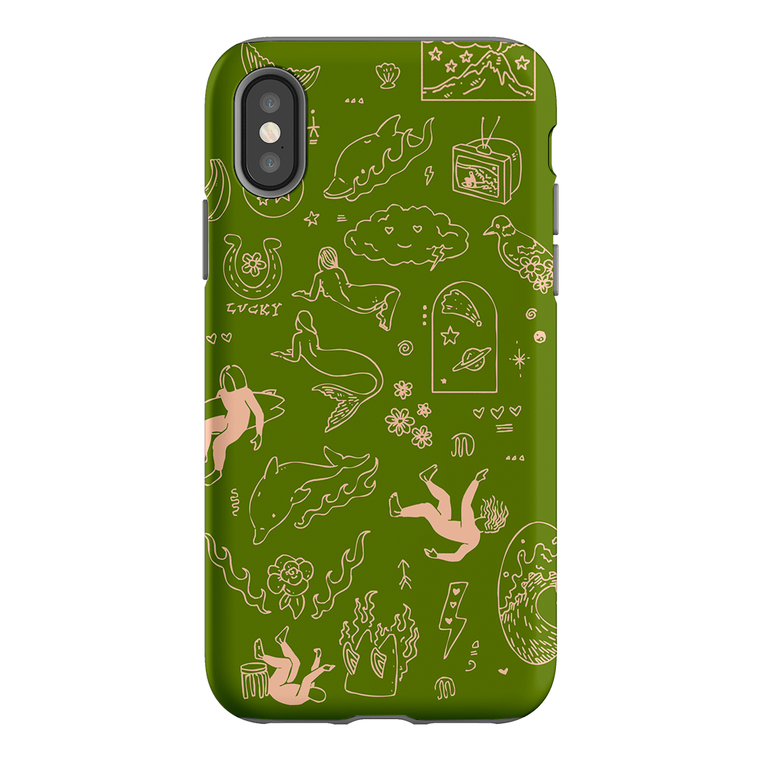 Easty Flash Green Printed Phone Cases iPhone XS / Armoured by Easty Beasty - The Dairy