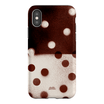 Espresso Polka Dot Printed Phone Cases iPhone XS / Armoured by Jasmine Dowling - The Dairy