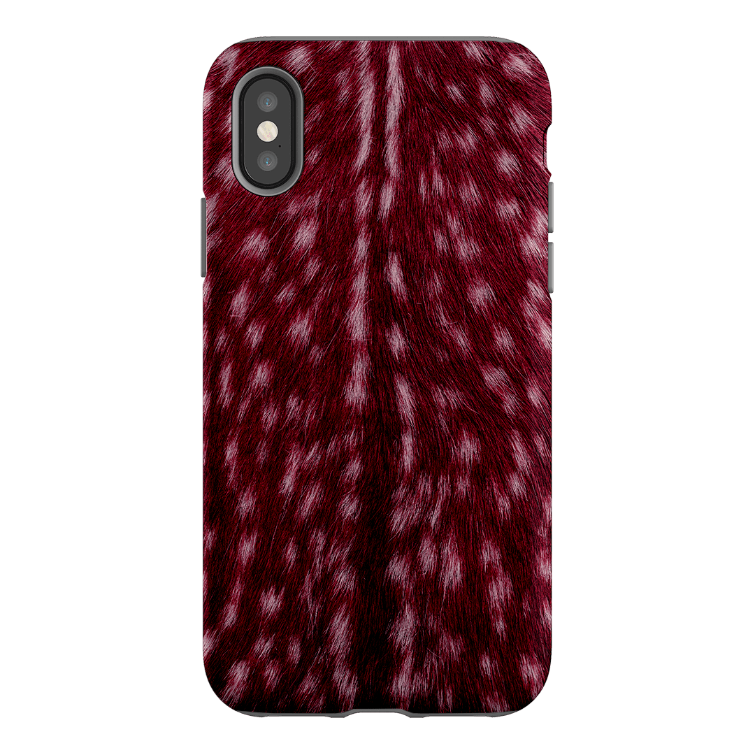 Fawn Burgundy Printed Phone Cases iPhone XS / Armoured by The Dairy - The Dairy