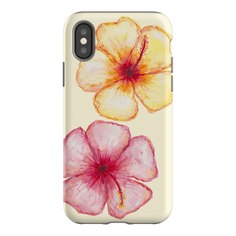 Hibiscus Flower Yellow Printed Phone Cases iPhone XS / Armoured by BG. Studio - The Dairy