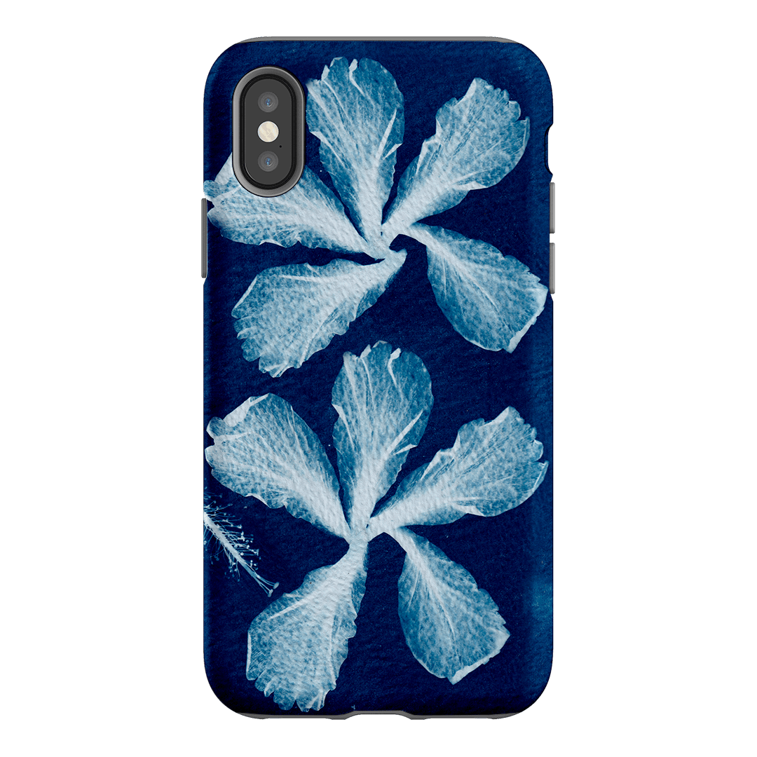 Hibiscus Cyanotype Printed Phone Cases iPhone XS / Armoured by Sally Hungerford - The Dairy