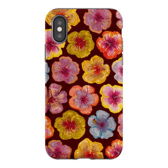 Hibiscus Holiday Rouge Printed Phone Cases iPhone XS / Armoured by BG. Studio - The Dairy