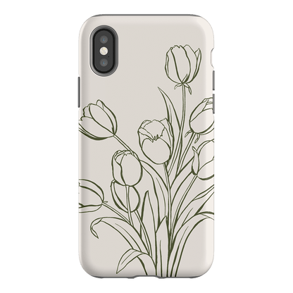 Inked Tulips Printed Phone Cases iPhone XS / Armoured by Typoflora - The Dairy