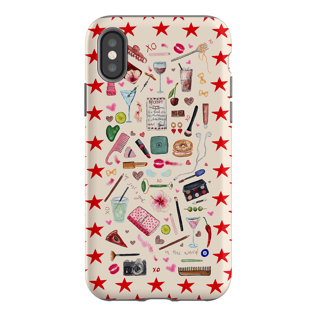 Just A Girl Printed Phone Cases iPhone XS / Armoured by BG. Studio - The Dairy