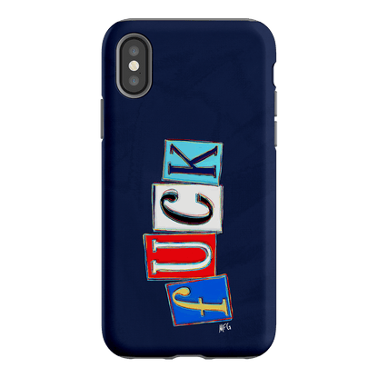 Lil Fcks Blue Printed Phone Cases iPhone XS / Armoured by Margarbs Art - The Dairy