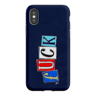 Lil Fcks Blue Printed Phone Cases iPhone XS / Armoured by Margarbs Art - The Dairy