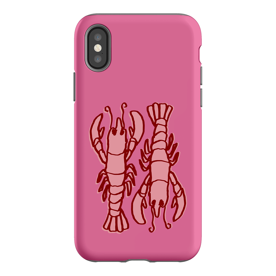 Lobster Love Pink Printed Phone Cases iPhone XS / Armoured by The Dairy - The Dairy