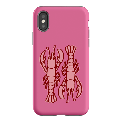 Lobster Love Pink Printed Phone Cases iPhone XS / Armoured by The Dairy - The Dairy