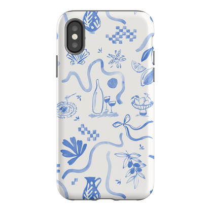 Mediterranean Wave Printed Phone Cases iPhone XS / Armoured by Charlie Taylor - The Dairy
