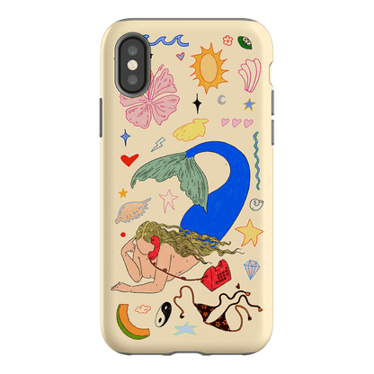 Mermaid Salad Cream Printed Phone Cases iPhone XS / Armoured by Easty Beasty - The Dairy