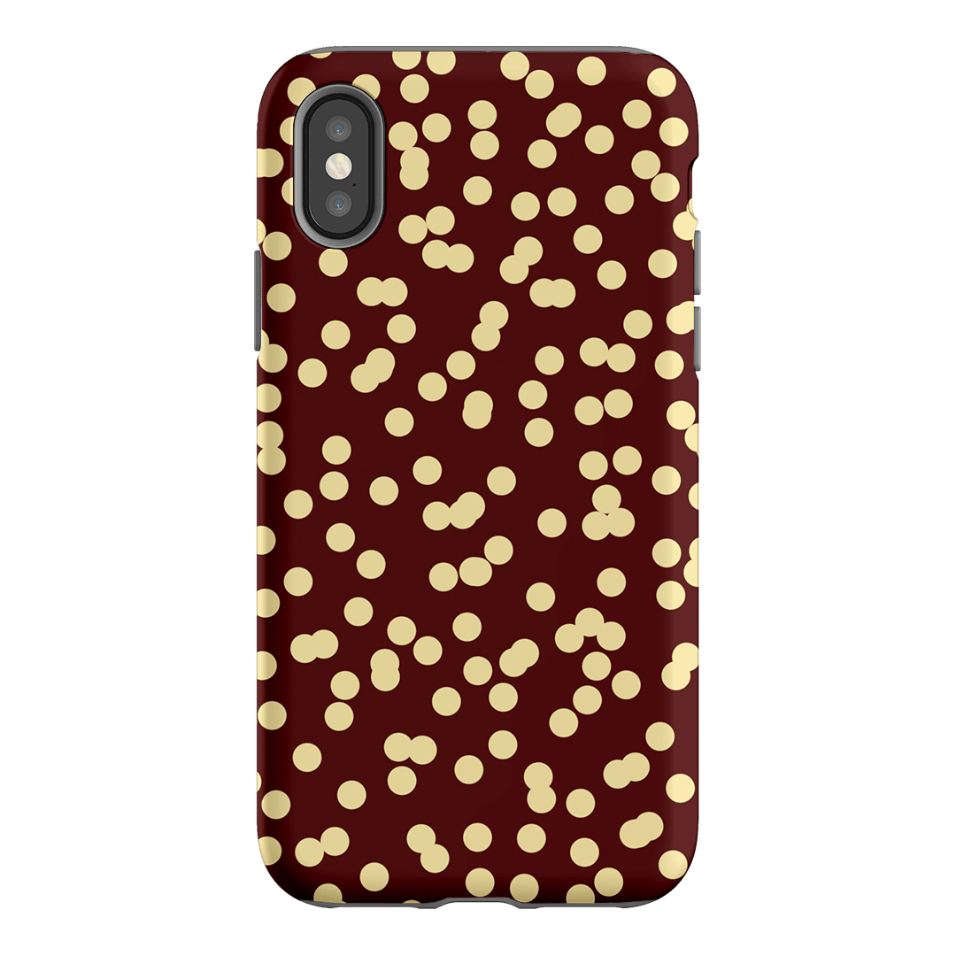 Mini Confetti Burgundy Butter Printed Phone Cases iPhone XS / Armoured by Veronica Tucker - The Dairy