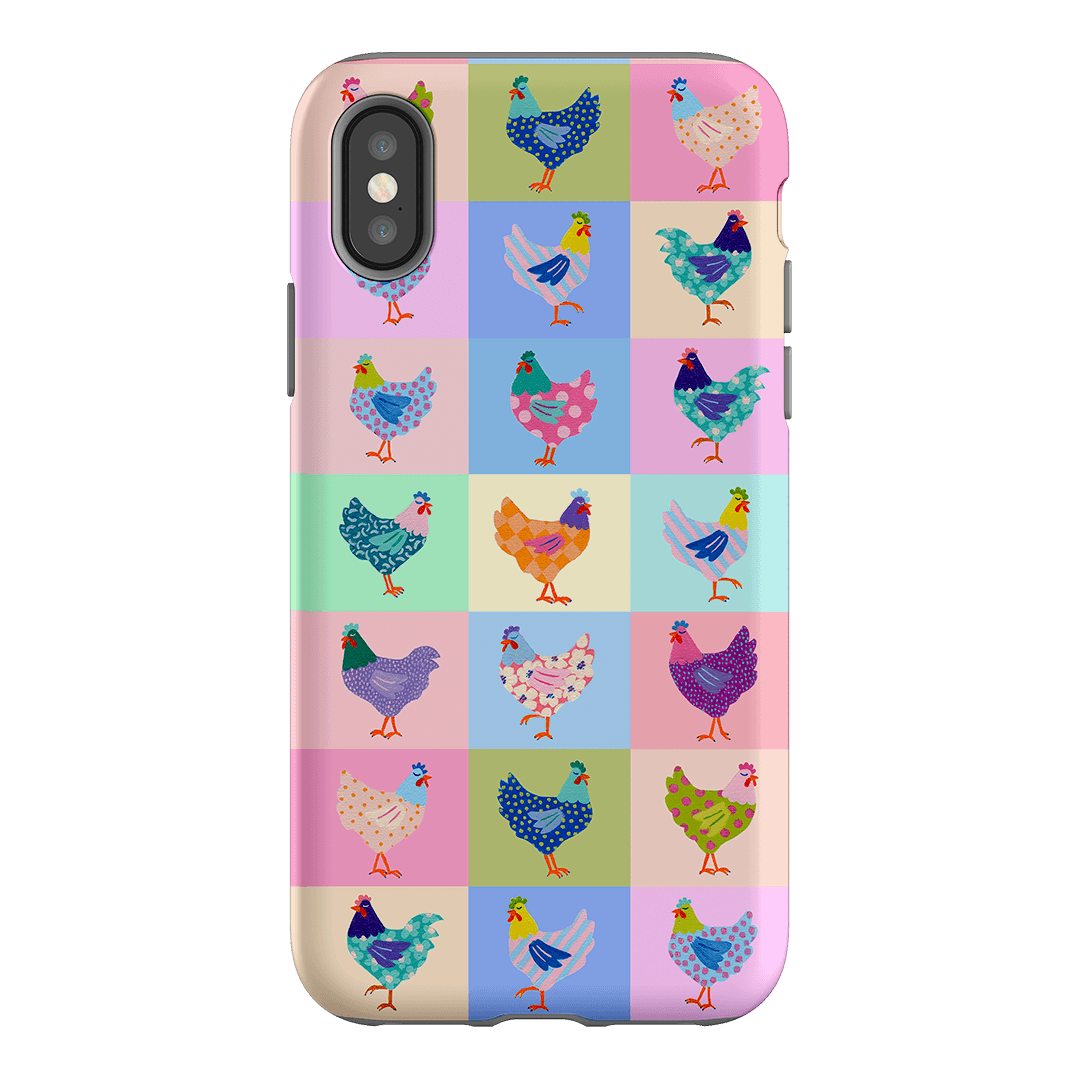Pastel Chickens Printed Phone Cases iPhone XS / Armoured by Kayla Henley - The Dairy