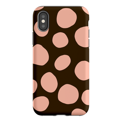 Pebbles Chocolate Pink Printed Phone Cases iPhone XS / Armoured by Veronica Tucker - The Dairy