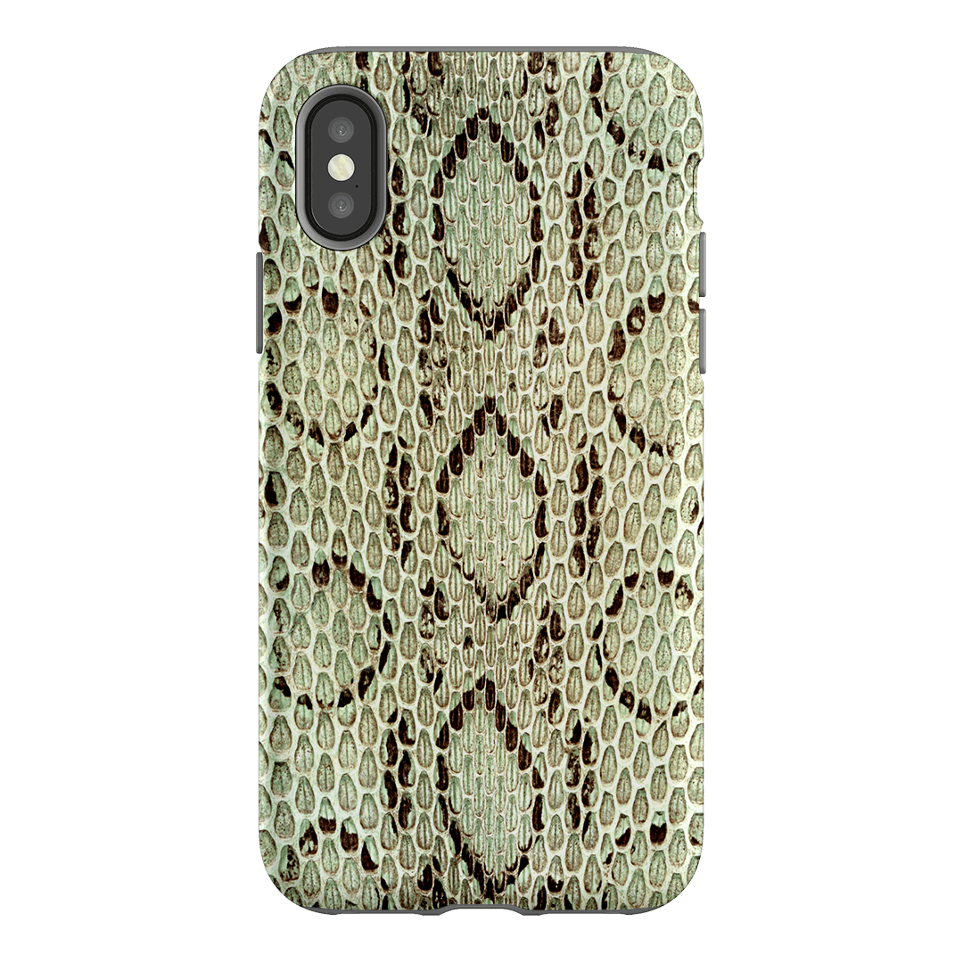 Pistachio Python Printed Phone Cases iPhone XS / Armoured by The Dairy - The Dairy