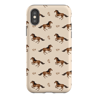 Running Horse Printed Phone Cases iPhone XS / Armoured by Kasiags Art - The Dairy