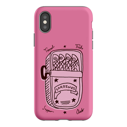 Sardine Social Pink Printed Phone Cases iPhone XS / Armoured by The Dairy - The Dairy